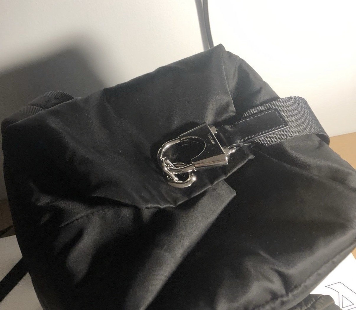 Prada 018 Collection Men’s Backpack with Side handles for duffle Bag