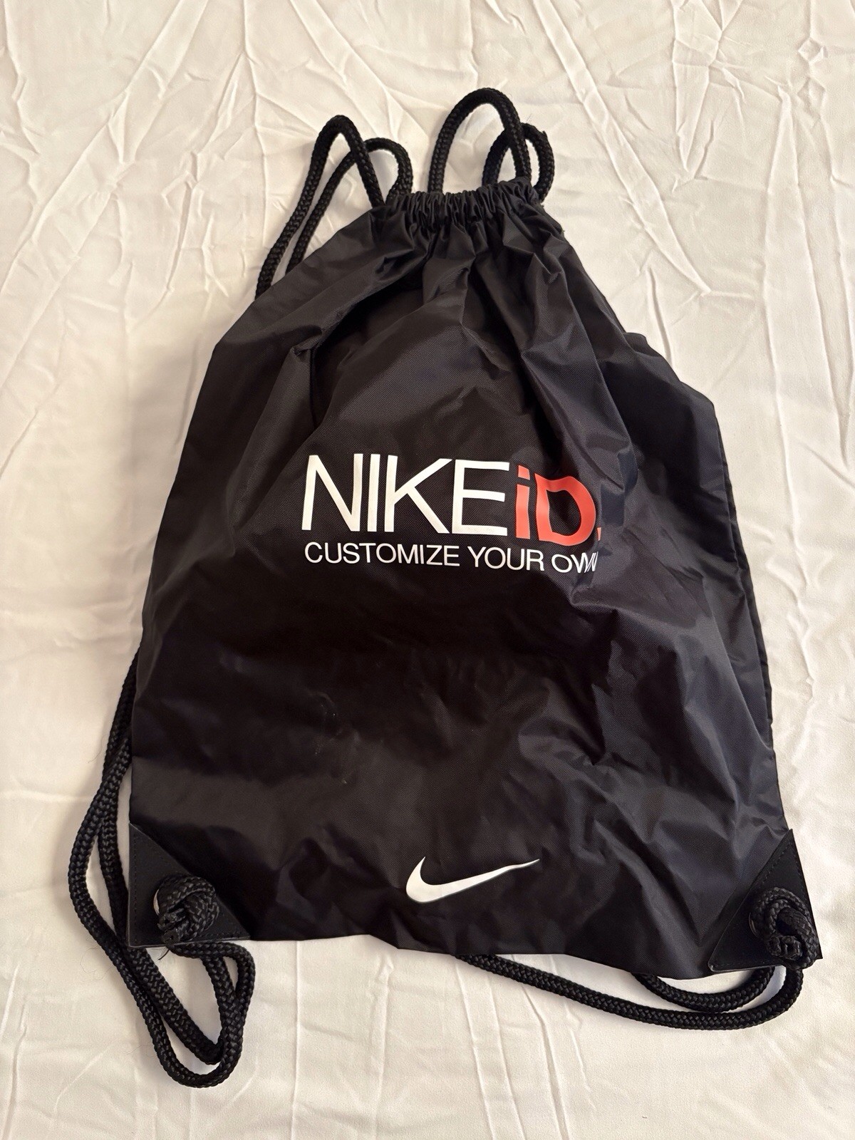 Early Custom Nike id Drawstring Bag shoes backpack Cleat Compression Gear Unused