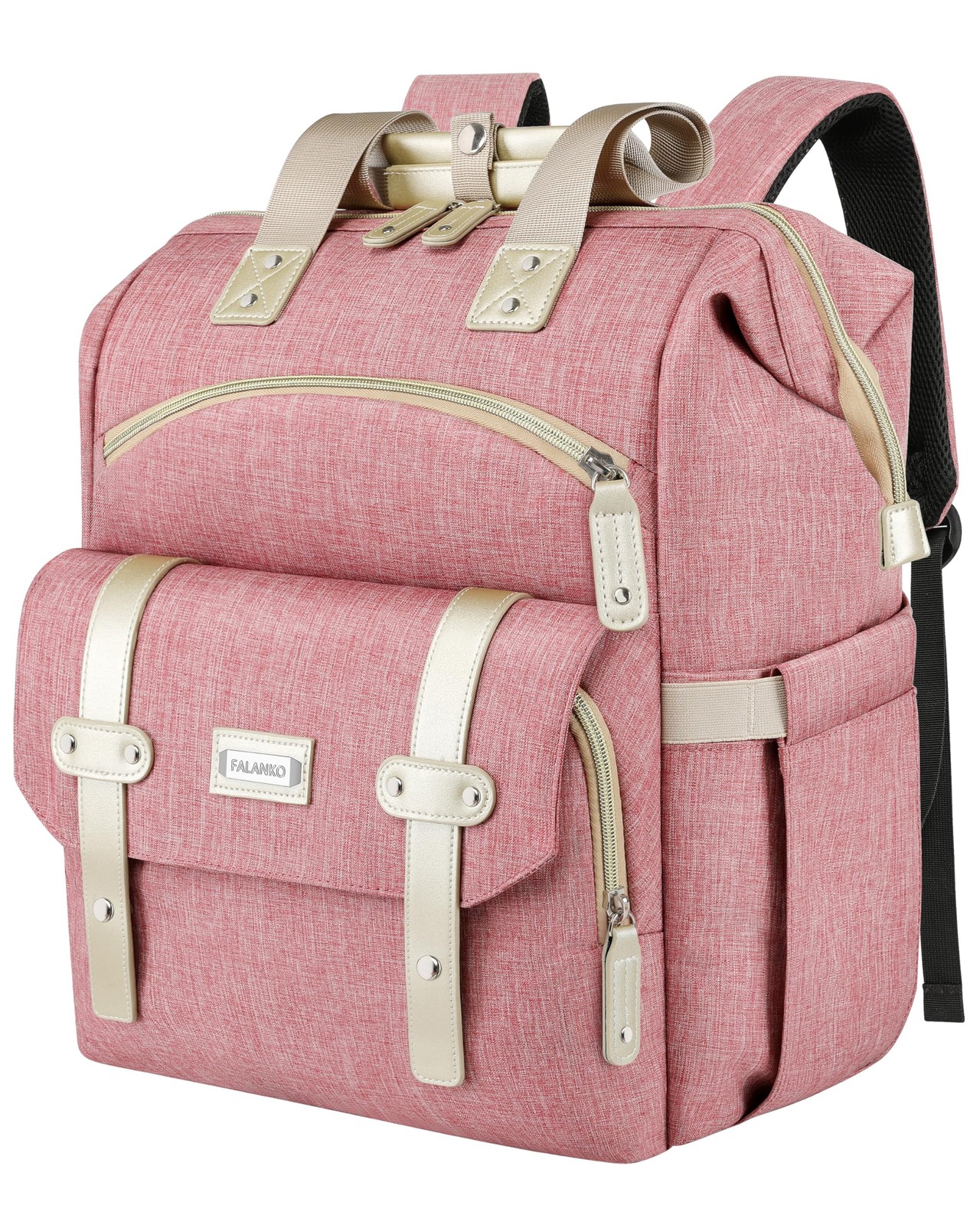 FALANKO Backpack for Women,Wide Open Work Large Student Bookbag for 15.6 Inch…