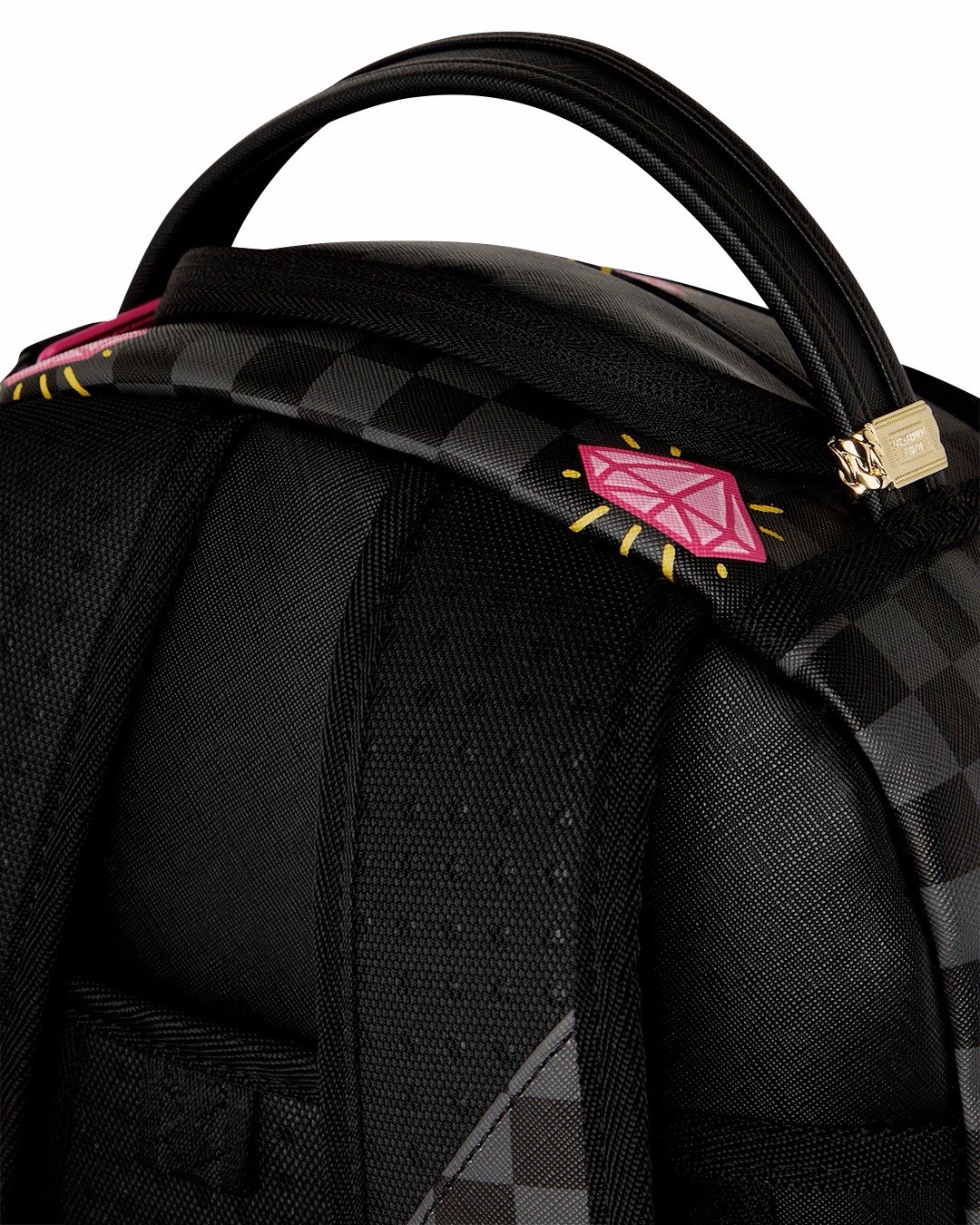 SPRAYGROUND LIMITED EDITION BACKPACK PINK PANTHER DIAMONDS SHARK DRIPPY BLACK