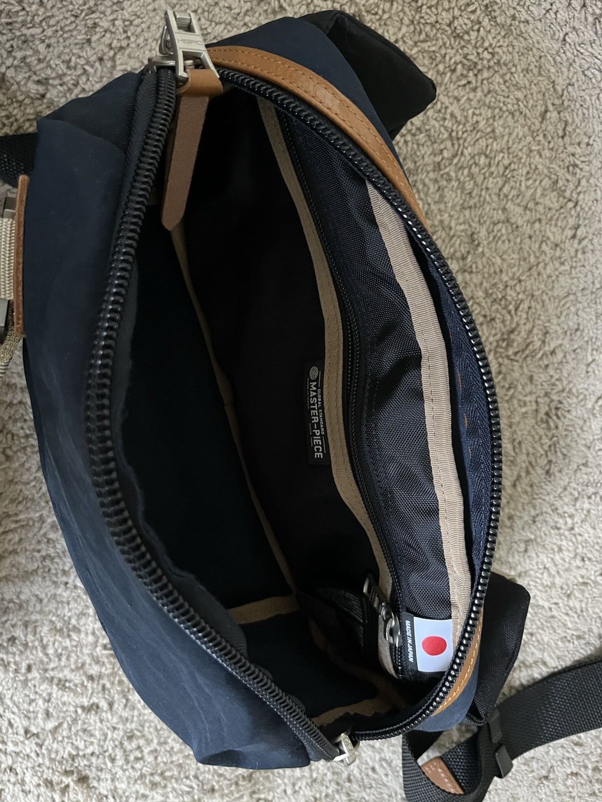 Master-Piece Link Waist Bag Navy