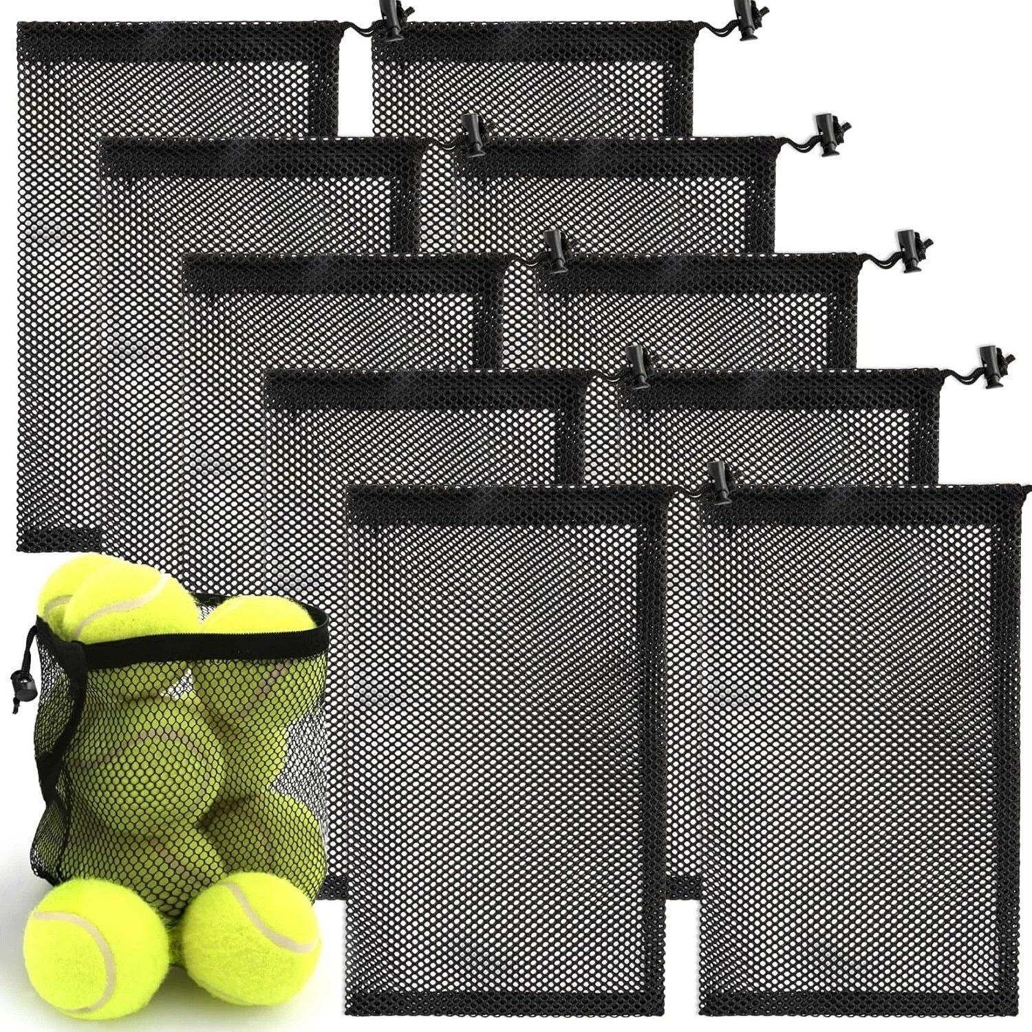 6 Pc or 10 Pc Mesh Bag Mesh Drawstring Bag Mesh Storage Bags Net Bag Mesh bags