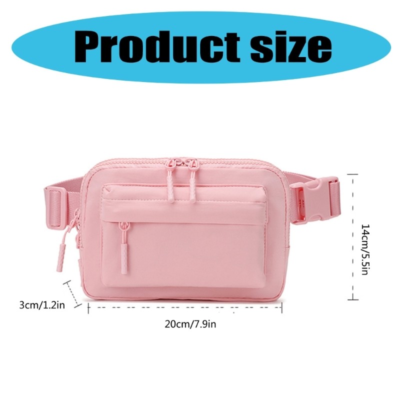 Solid Color Chest Bag Waist Bag Small Crossbody Bag Waist Pack for Unisex