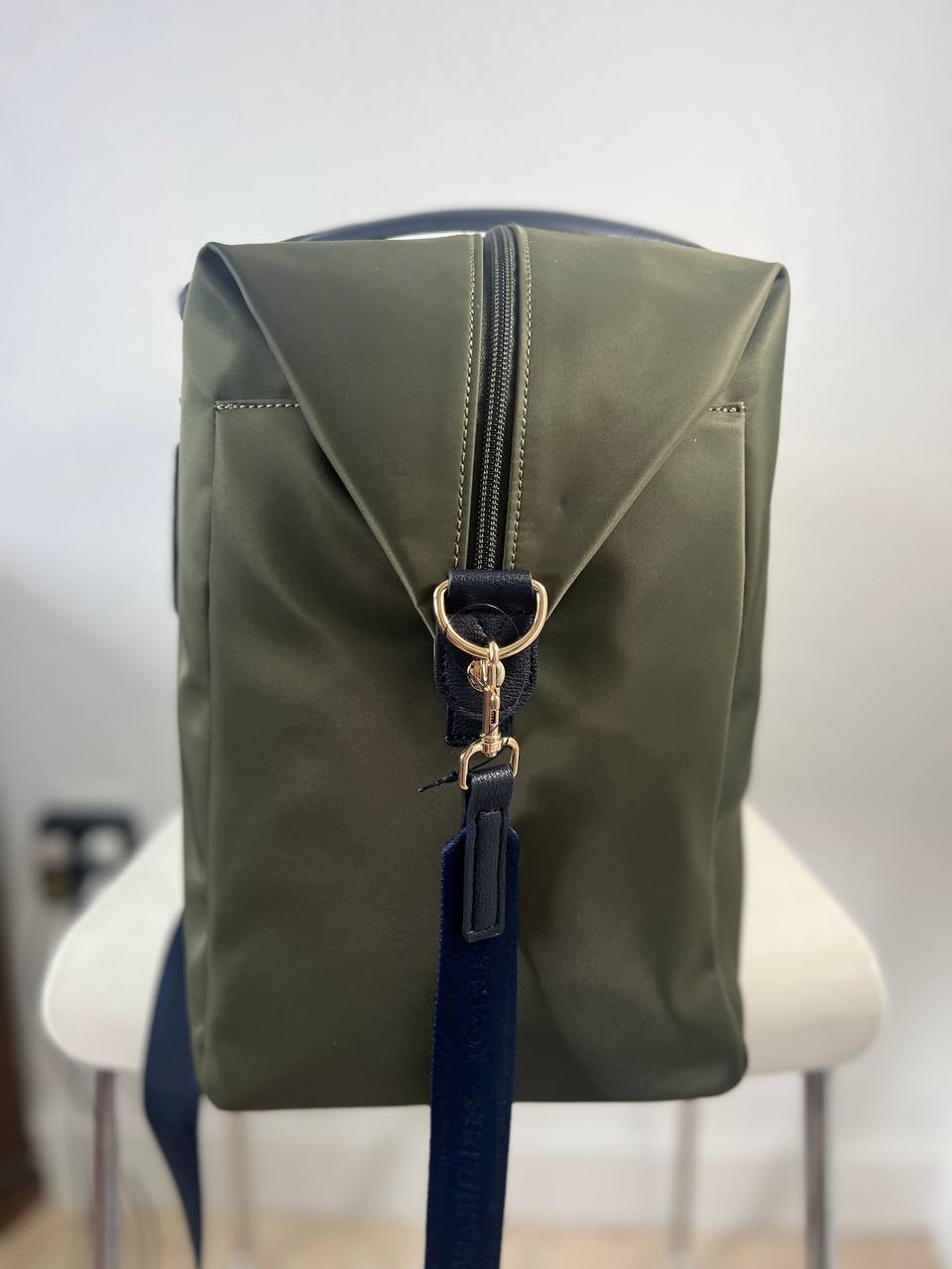 Tommy Hilfiger TH Element Weekender Duffle Bag Olive Green Navy NWT One Size