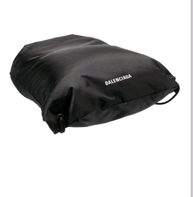 NEW Balenciaga Black EXPLORER Drawstring Backpack Sz 19.5 X 14 Inch