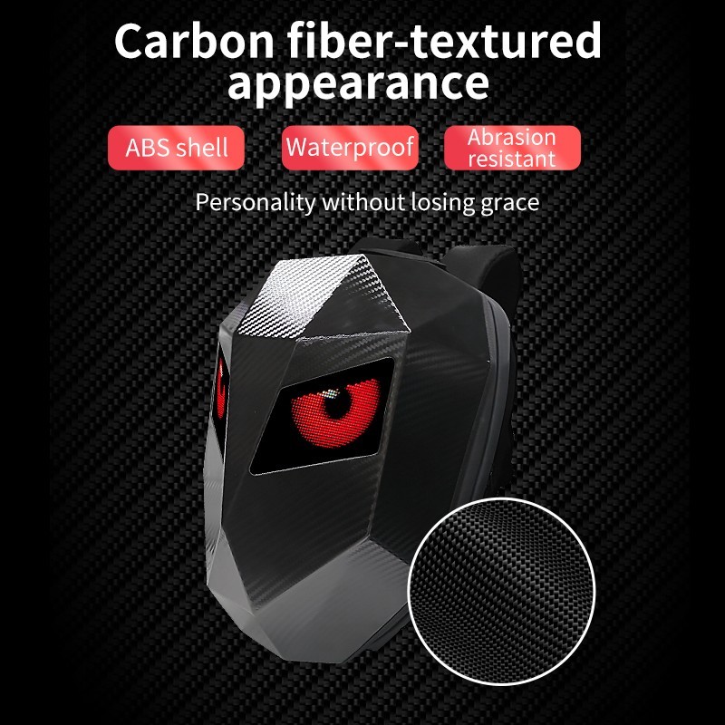 LED Motorcycle Backpack App Control RGB Eye Display Bag 18″ / 46cm Riding Pack