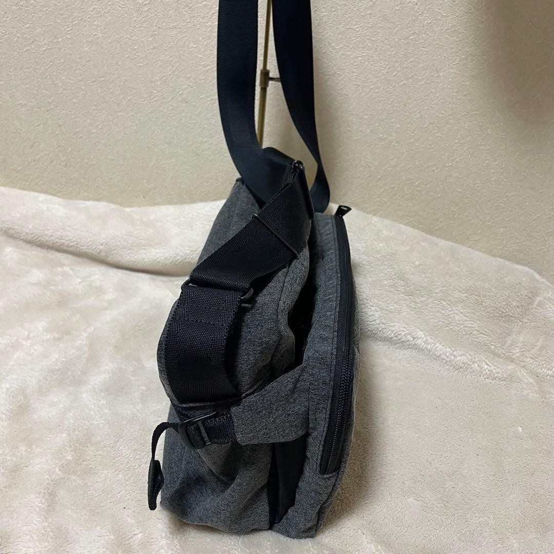 Porter Function Bioliner Shoulder Bag S, Herringbone Nylon Poly Blend