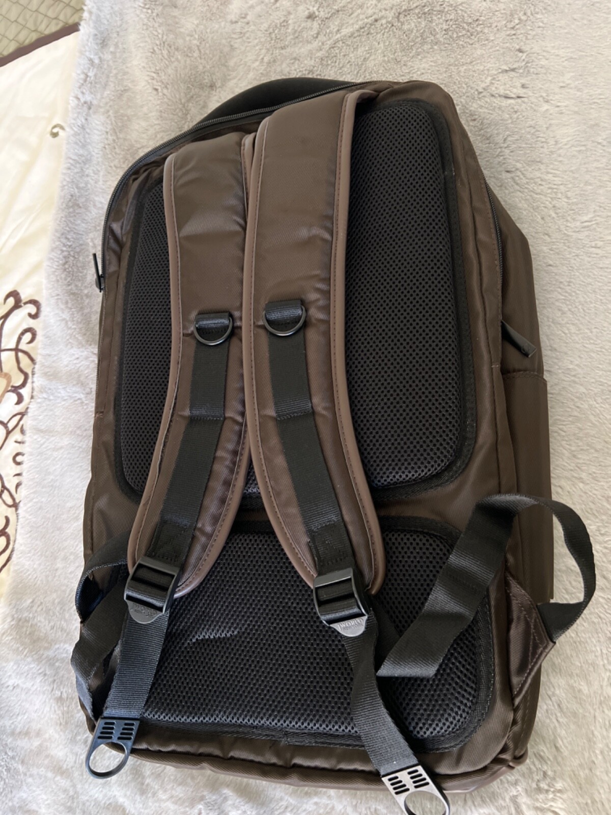 J World Project 19.5″ Backpack with Laptop sleeve for School and Office, Brown