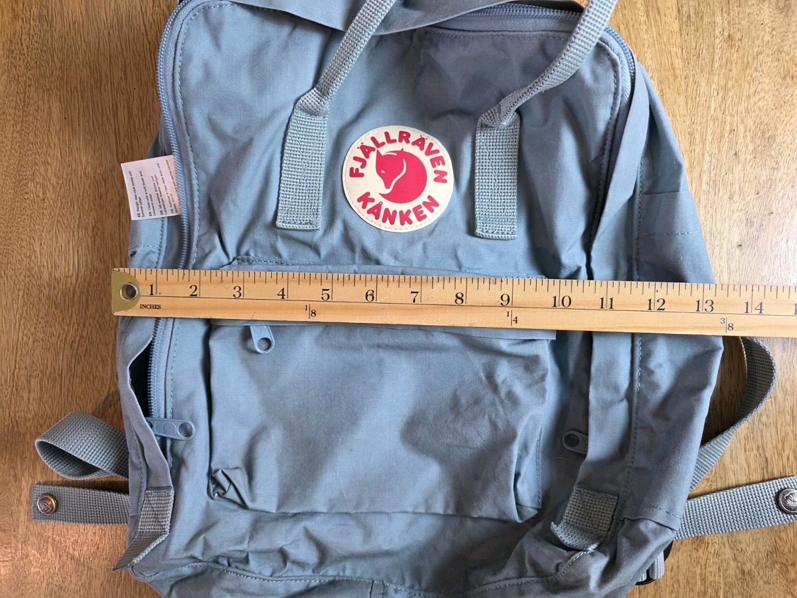 Fjallraven Kanken Mini Travel Active Backpack Blue 15 Inches Tall