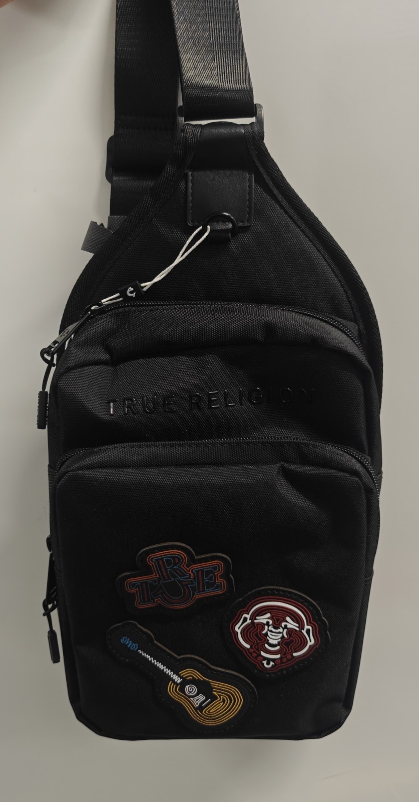 TRUE RELIGION Sling Bag Ripstop BRAND-NEW Black Color