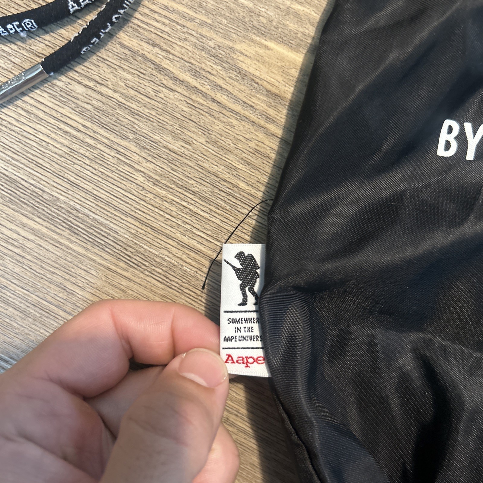 NEW – Aape By *A Bathing Ape Drawstring Bag (13-inches Long, 9-inches Wide)