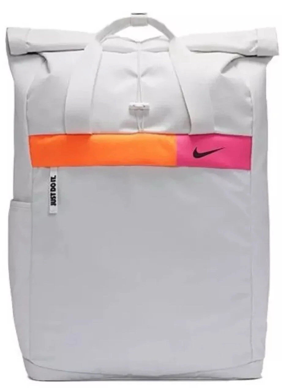Nike Radiate Backpack Bag White Orange Pink One Size AUTHENTIC NEW DJ5487 020
