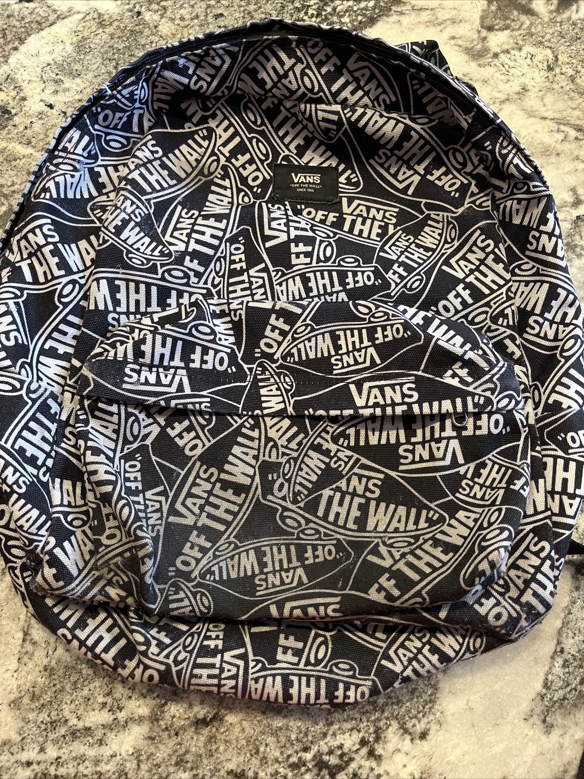 Vans Old Skool lll Off The Wall Black & White Backpack Logo Print