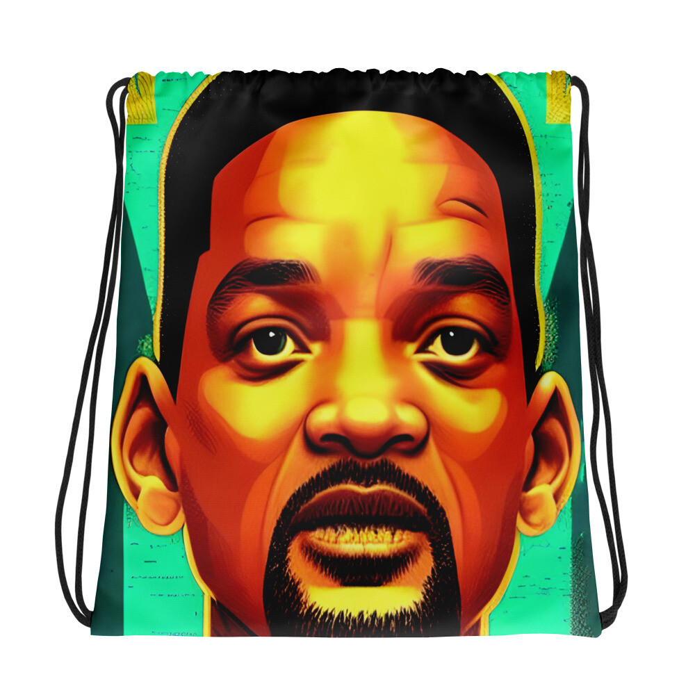 Will Smith Drawstring Gym Bag Beach Athletic Cartoon Fresh Prince Backpack