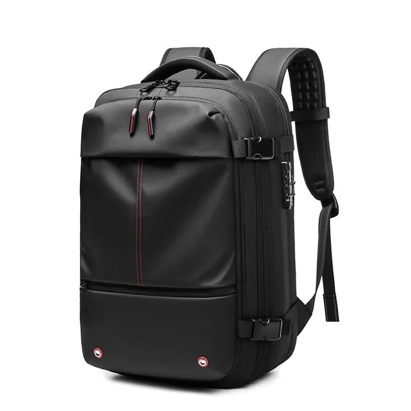 Vacuum Compression Travel Backpack – Expandable 17” Laptop Bag, Business, Hiking