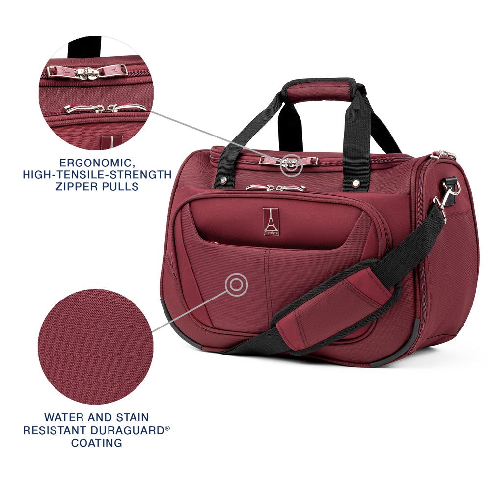 Travelpro Maxlite 5 Softside Overnight Weekender Bag, Burgundy 18 Inch U10