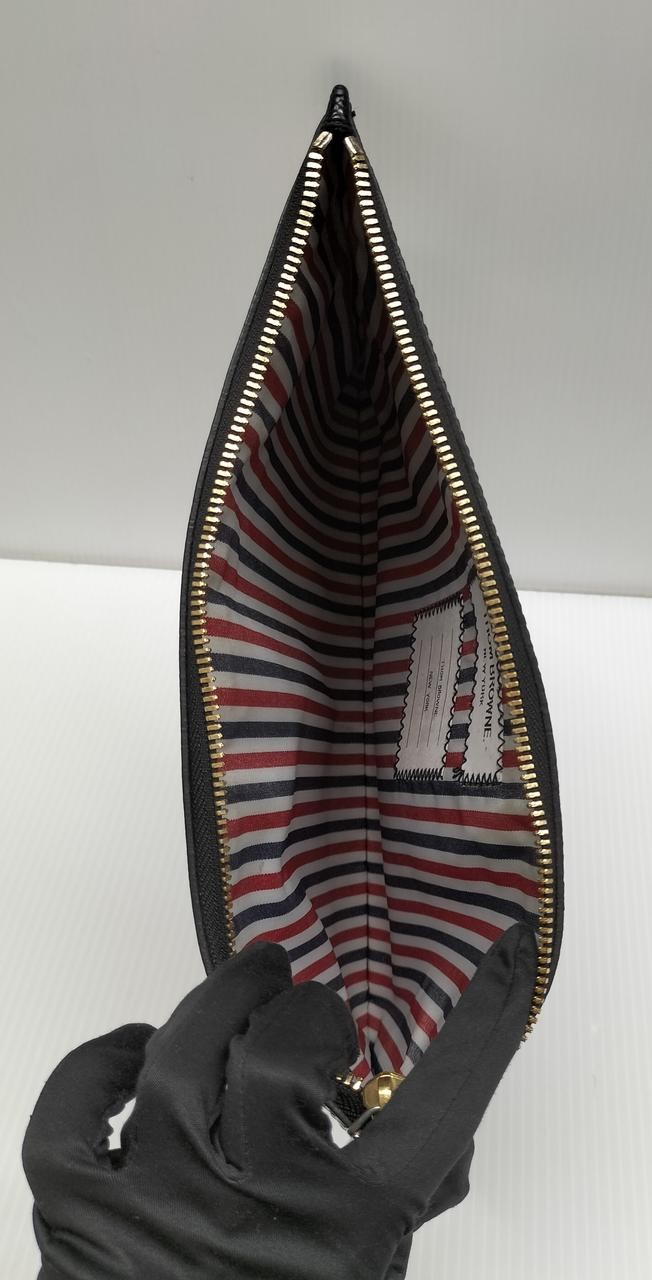 Small Zipper Tablet Holder Model Size 29.5 20 cm THOM BROWNE