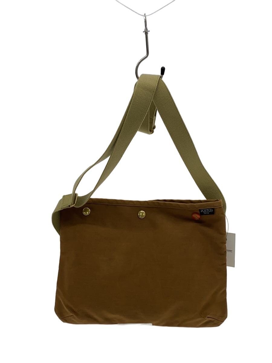 Authentic PORTER Brown Shoulder Bag 23cm Height 30cm Width Unlined