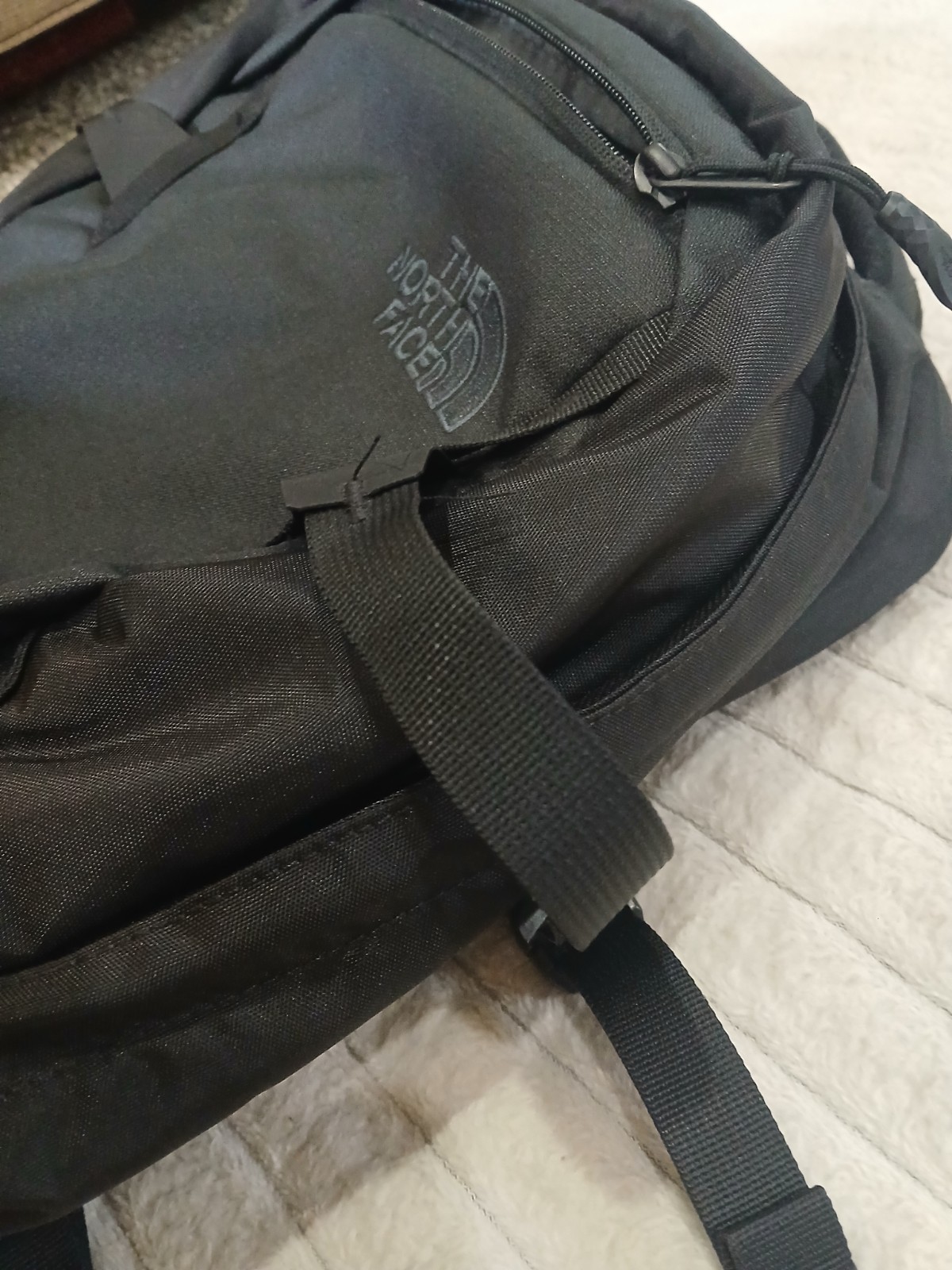 The North Face Fall Line Backpack TNF Black w/Logo NWOT Monogrammed Flexvent 28L