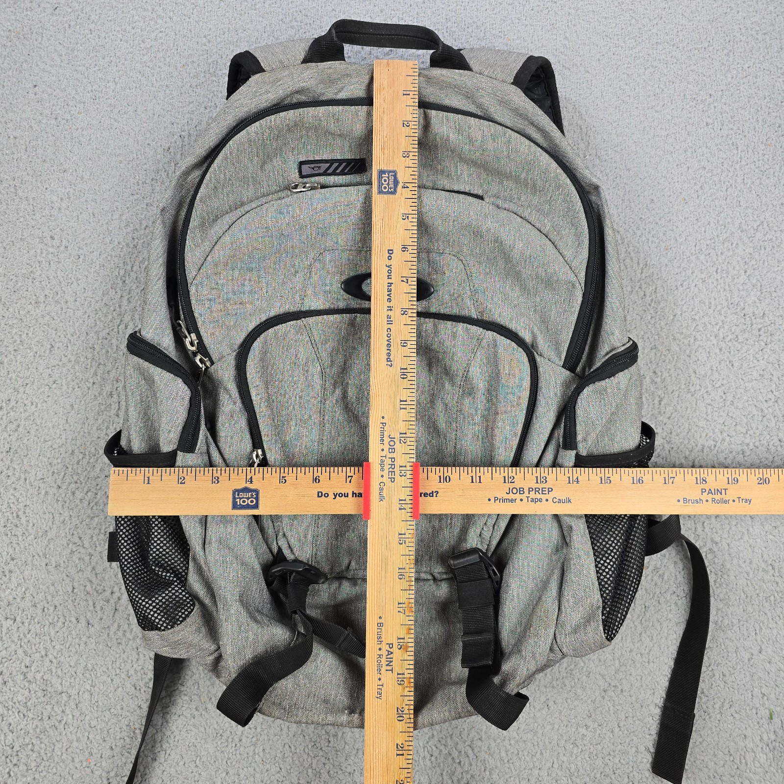Oakley 30L Blade Backpack Gray Sunglasses Book Bag Damaged