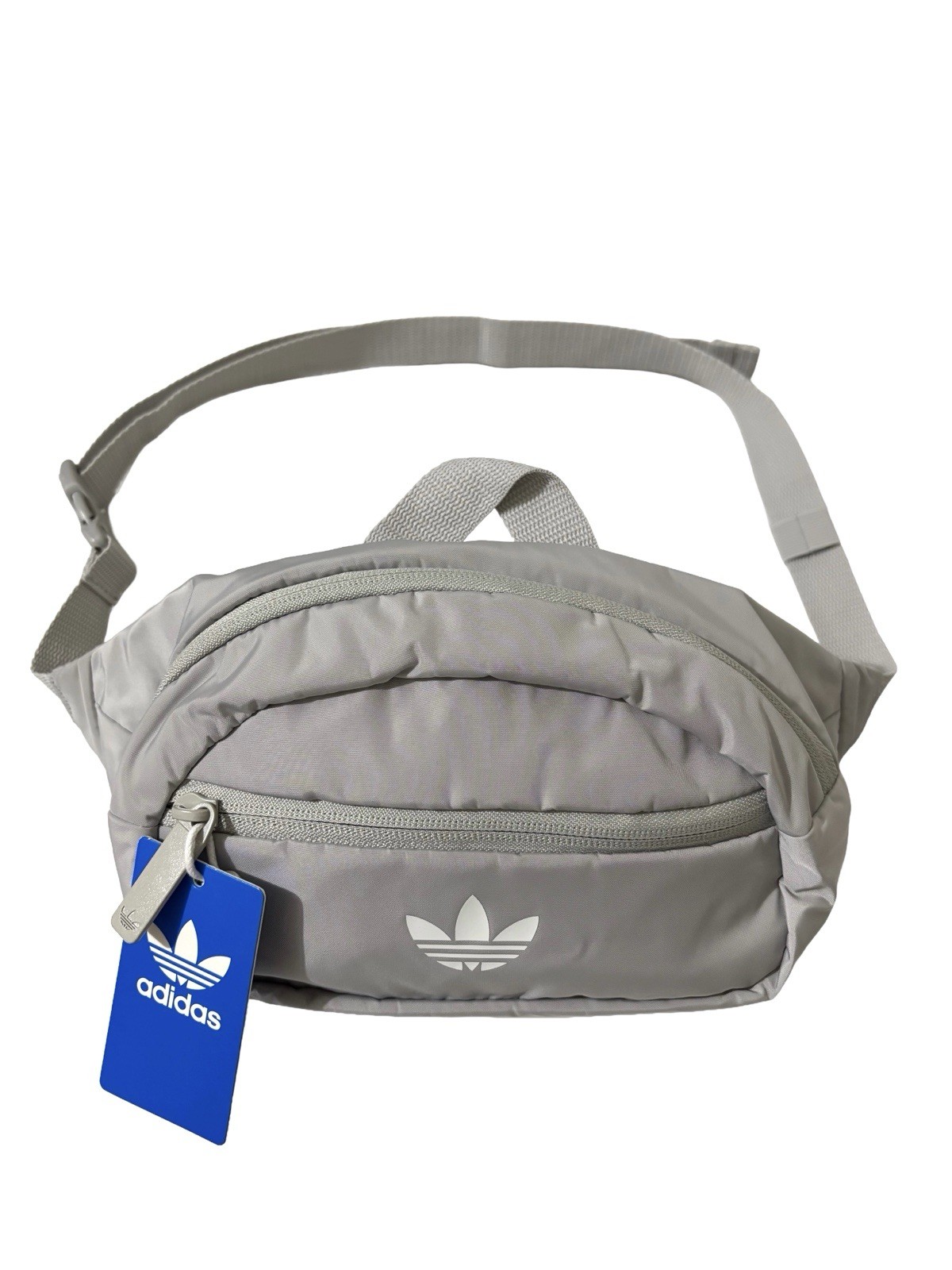 Adidas National Unisex Waist Bag Fanny Pack In Grey/White – NWT