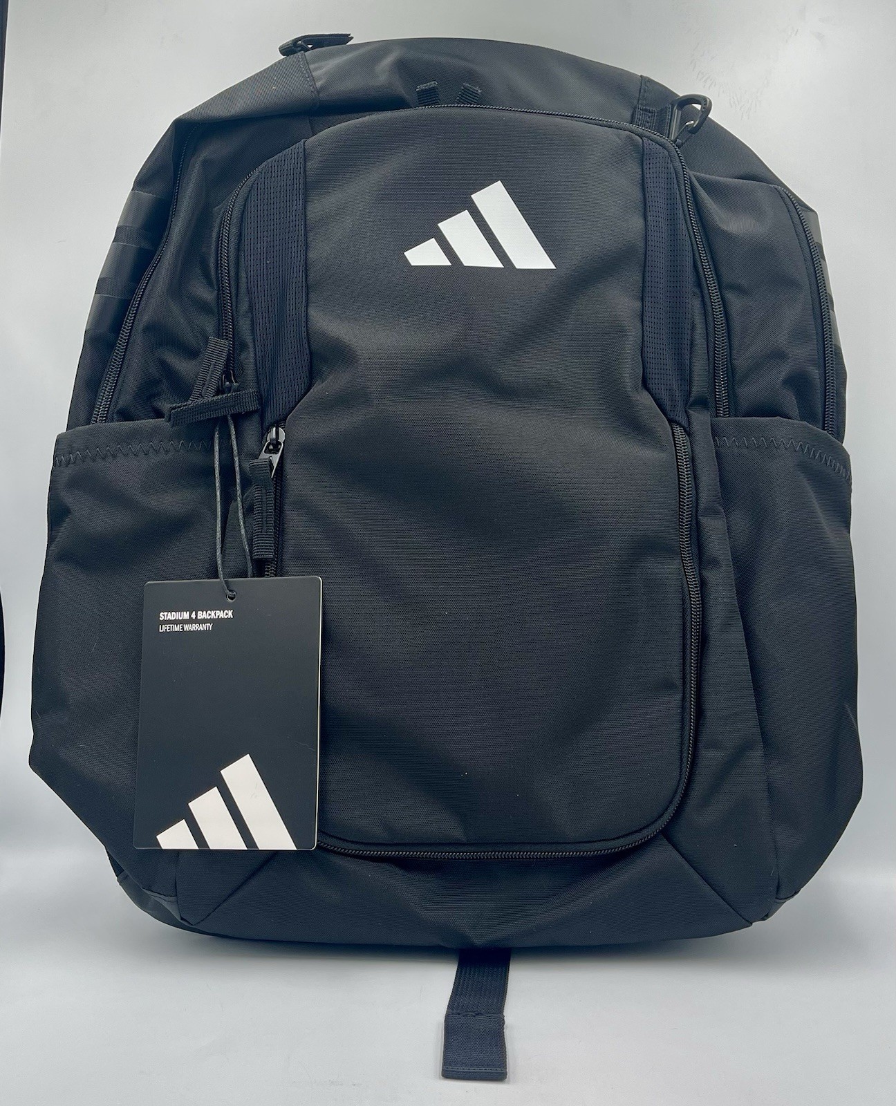 adidas Stadium 4 Soccer Backpack Black 36L JJ7421 Ball Pocket Gear Bag