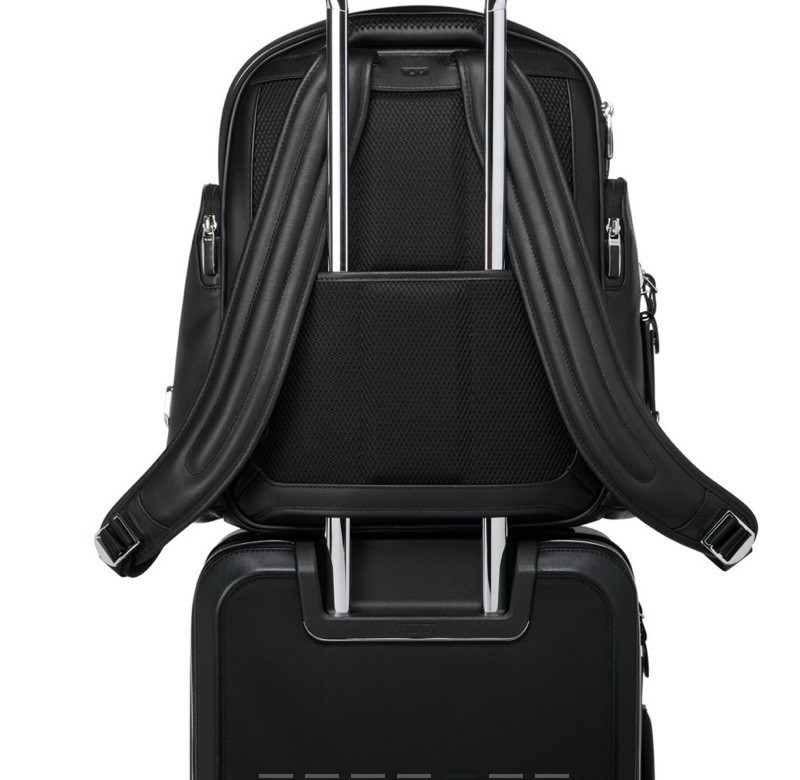 Tumi Arrive Larson Men’s All Leather Backpack $1295 Black