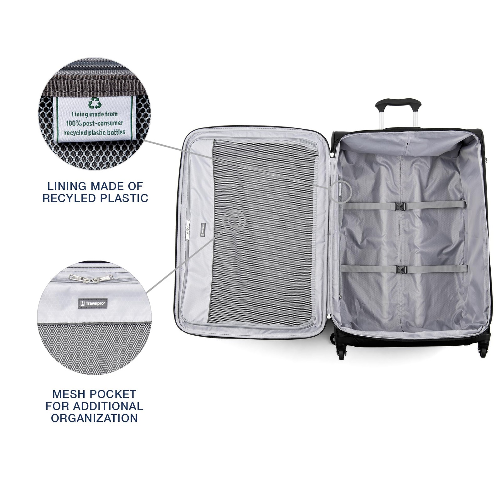 Travelpro Maxlite 5 Softside Expandable Luggage with 4 Spinner Wheels, 29 In U32