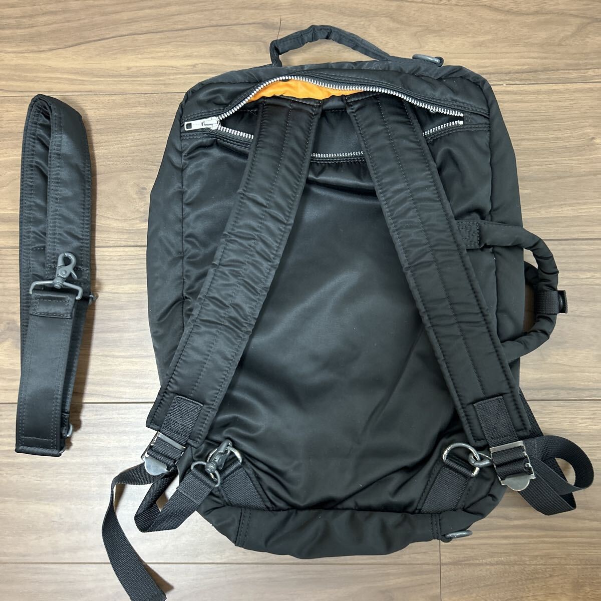 PORTER 3WAY Backpack Briefcase Black Tanker 40cm x 29cm x 10cm Versatile Bag