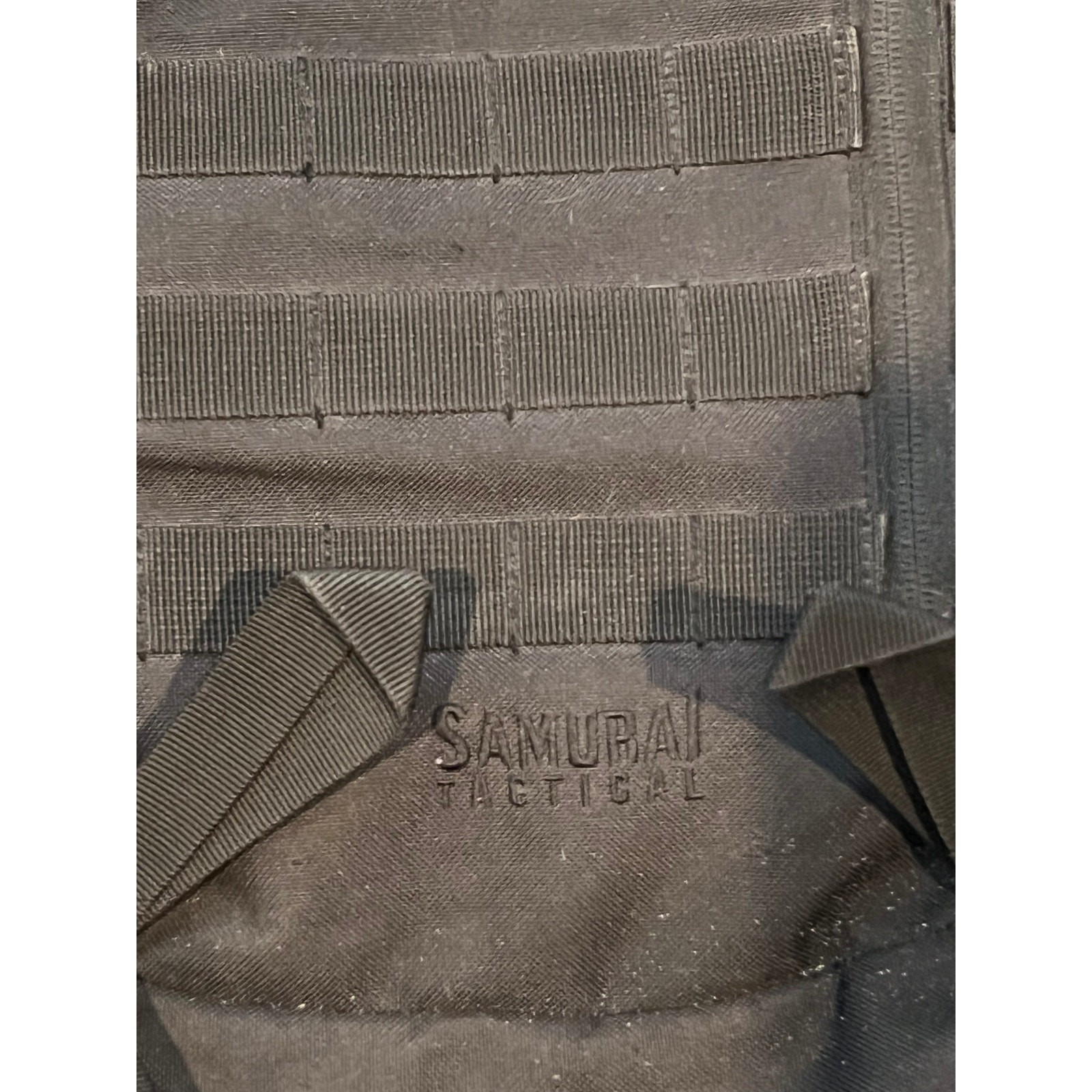 Generic Tactical Backpack w USA FLag Patch Black 26L