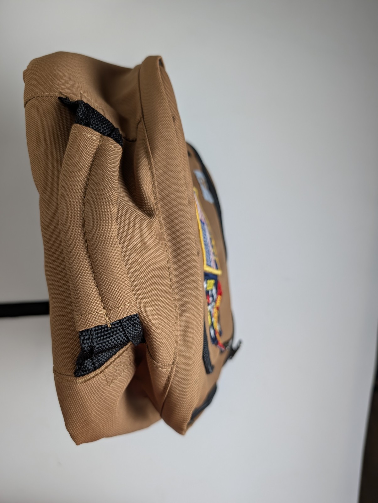 Carhartt Custom 2-in-1 Cooler Backpack – Brown Canvas with Military Patches