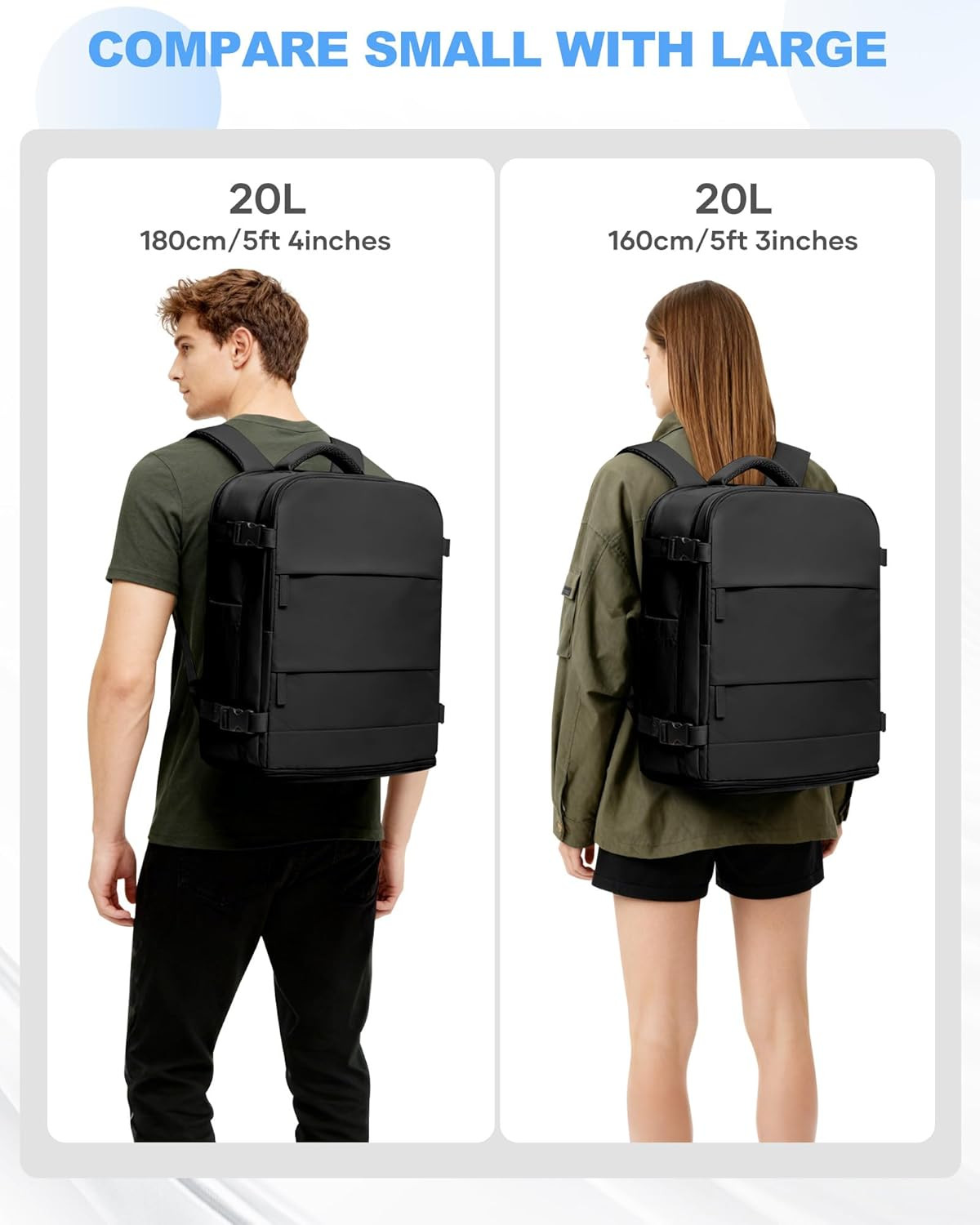 Travel Backpack Carry on for Women Man Gym Backpack with Laptop Compartment Moch