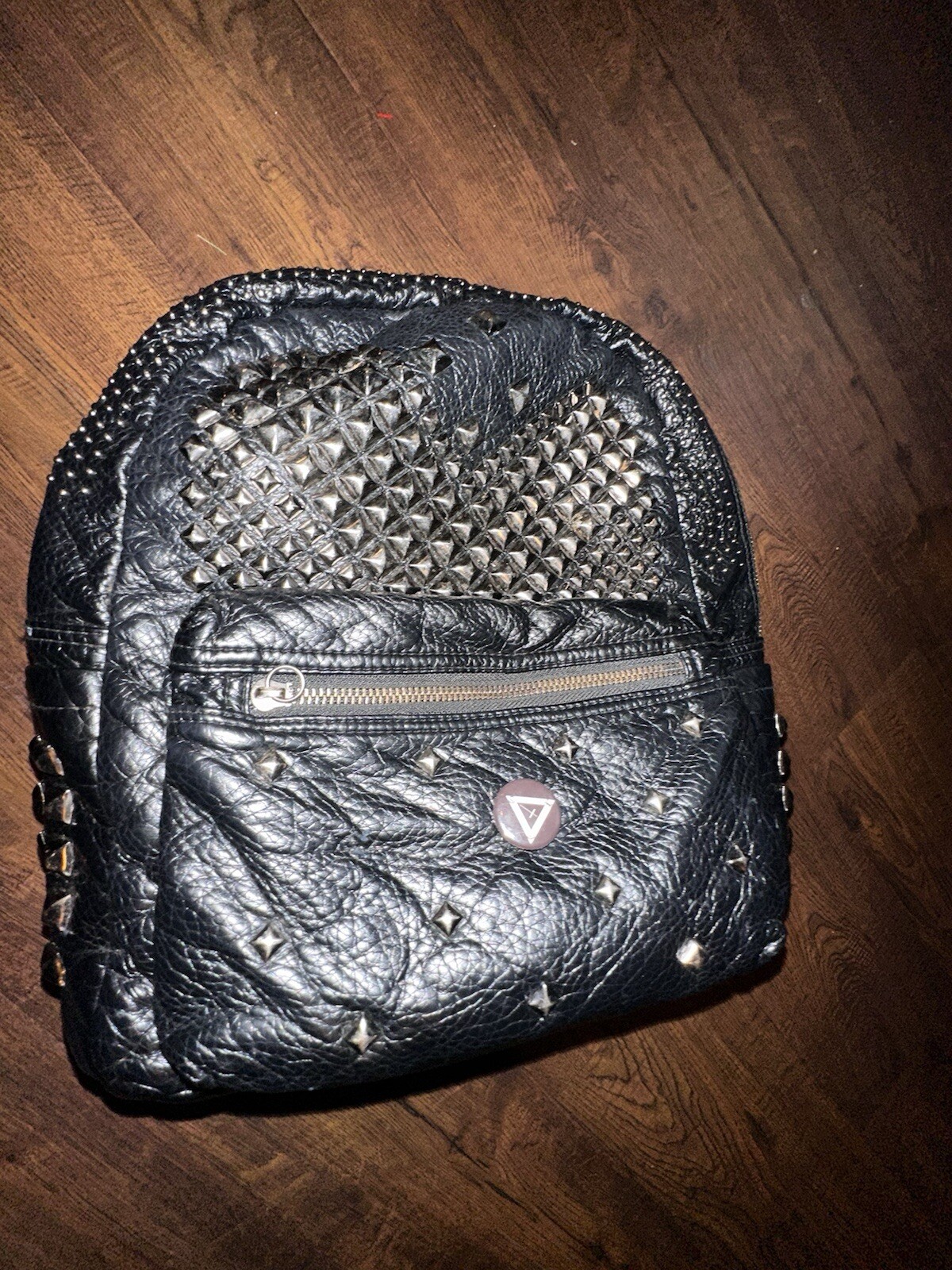 Backpack Rivet Studded School Bookbag Daypack Anti Theft Rucksack Bag