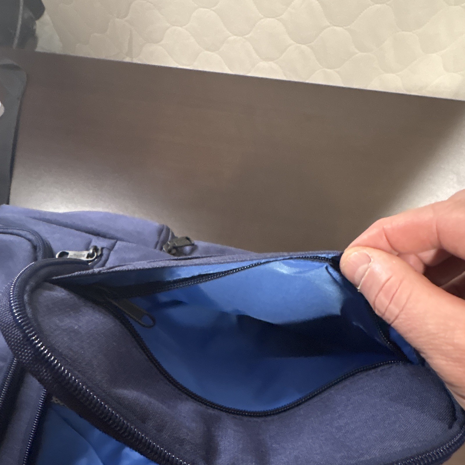 EBags Blue Medium Backpack Unisex Adults Zip Closure with Outer Pockets Travel