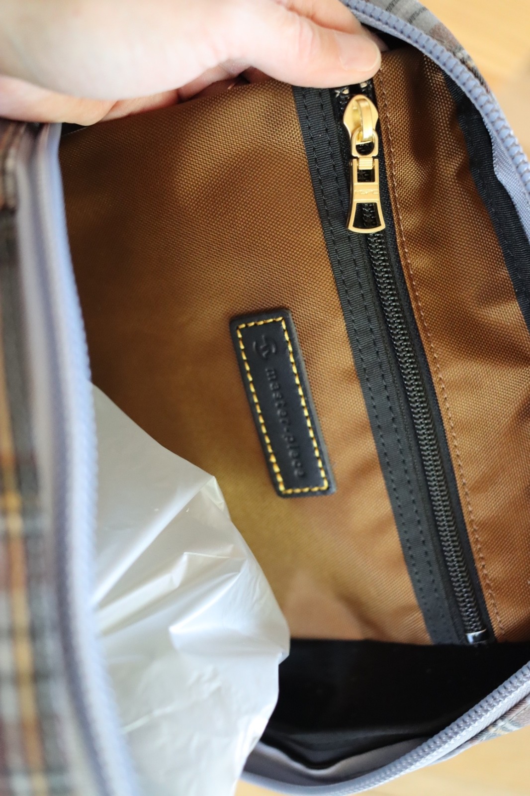 Master-Piece LINK Plaid Backpack No 02340-c2 Japan Check Pattern Carabiner New