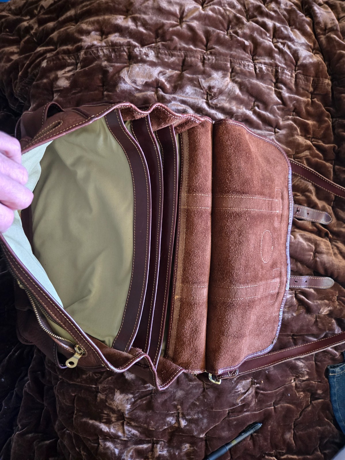 King Ranch leather breifcase