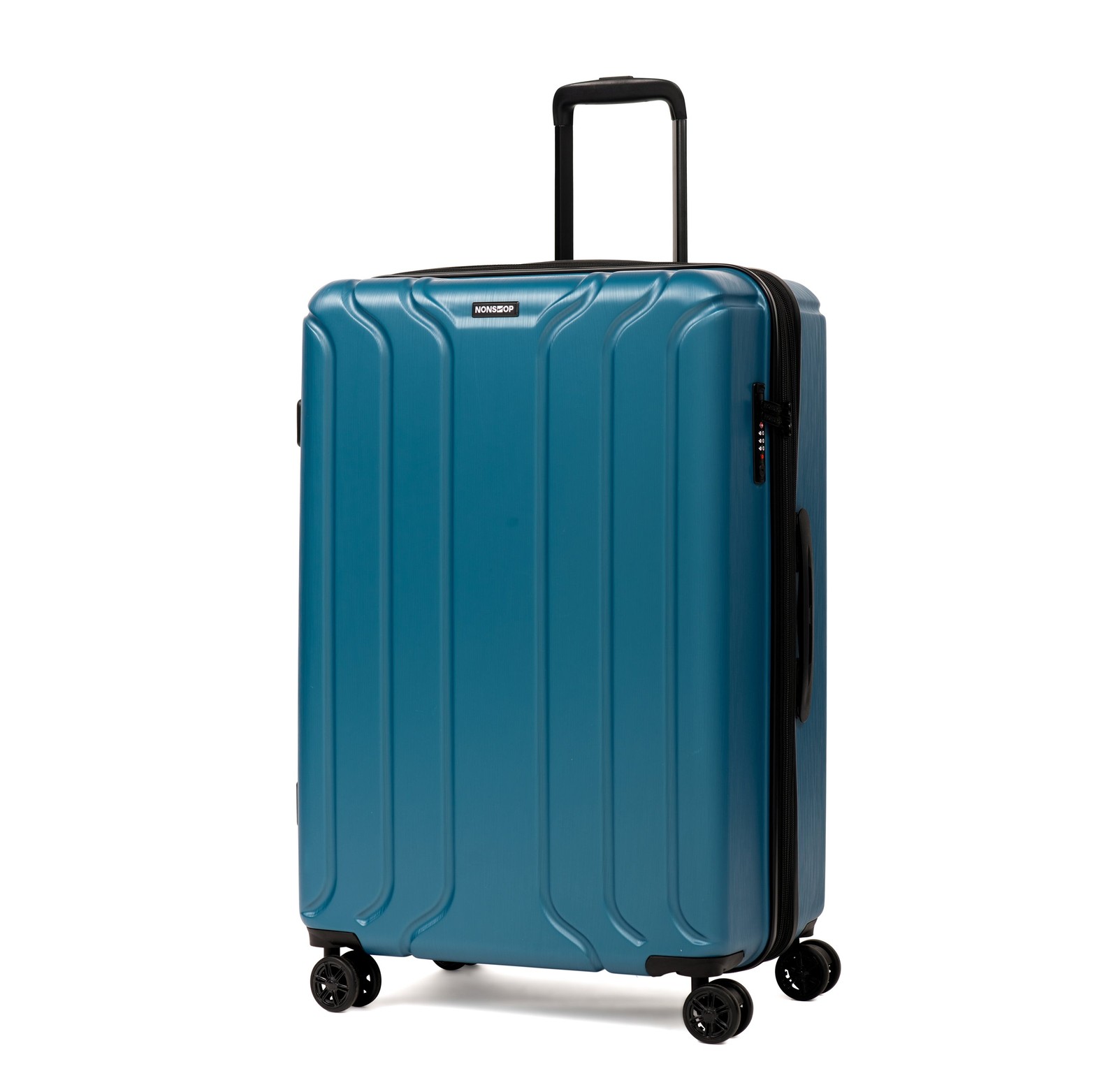 NONSTOP NEW YORK Luggage Expandable Spinner Wheels Teal 28 in Large U3