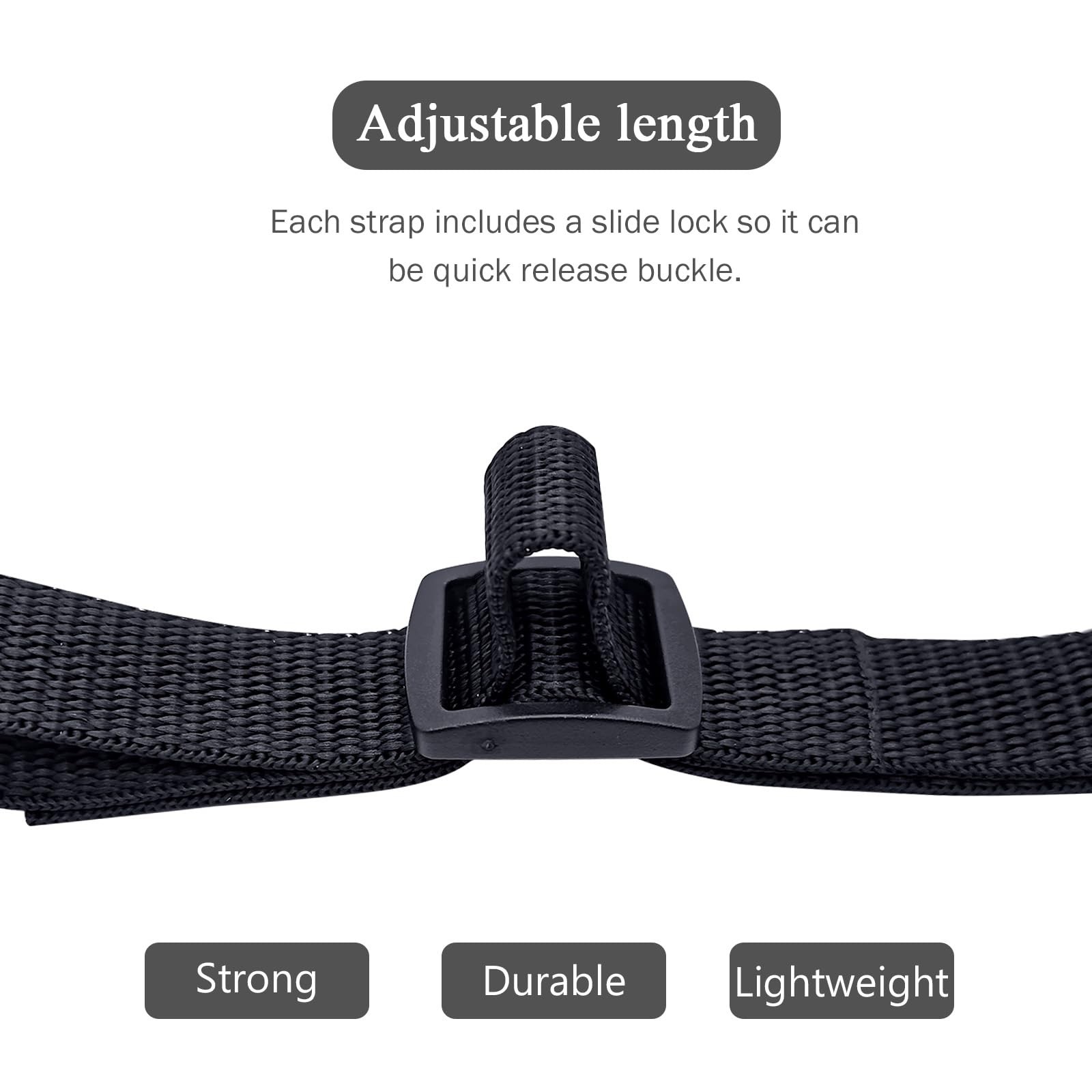 Medsuo Adjustable Backpack Chest Strap Replacement One Size, Black