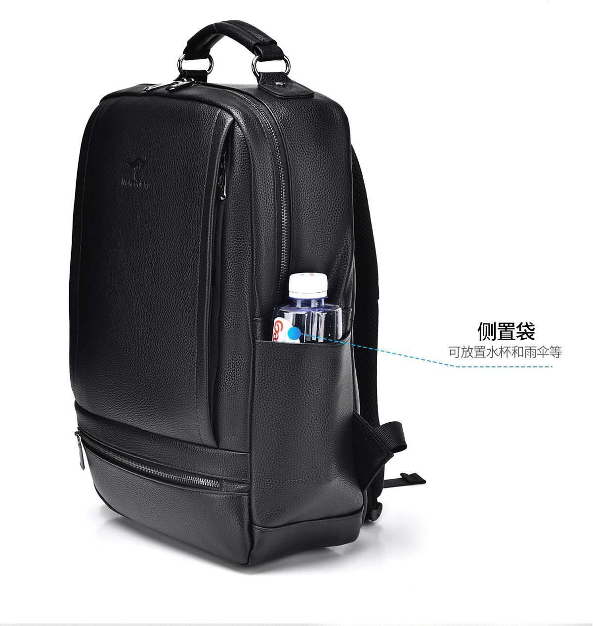 US Men Business Genuine Leather Backpack Satchel Laptop NoteBook School Bag