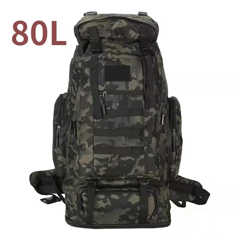80L–100L Mountaineering Backpack Large Capacity Hiking Camping Travel Outdoor