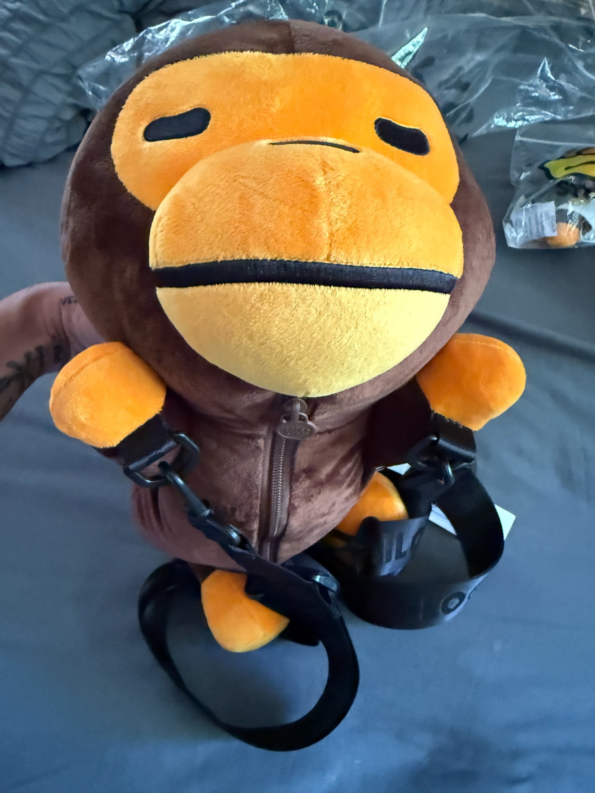 A Bathing Ape BAPE Baby Milo Medium Plush Backpack NEW IN BAG w/tags