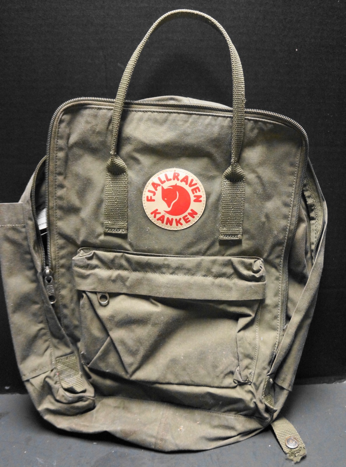 FJALLRAVEN KANKEN Classic Backpack Olive Bag 13×9.5×4.5″ Day School Travel 23510