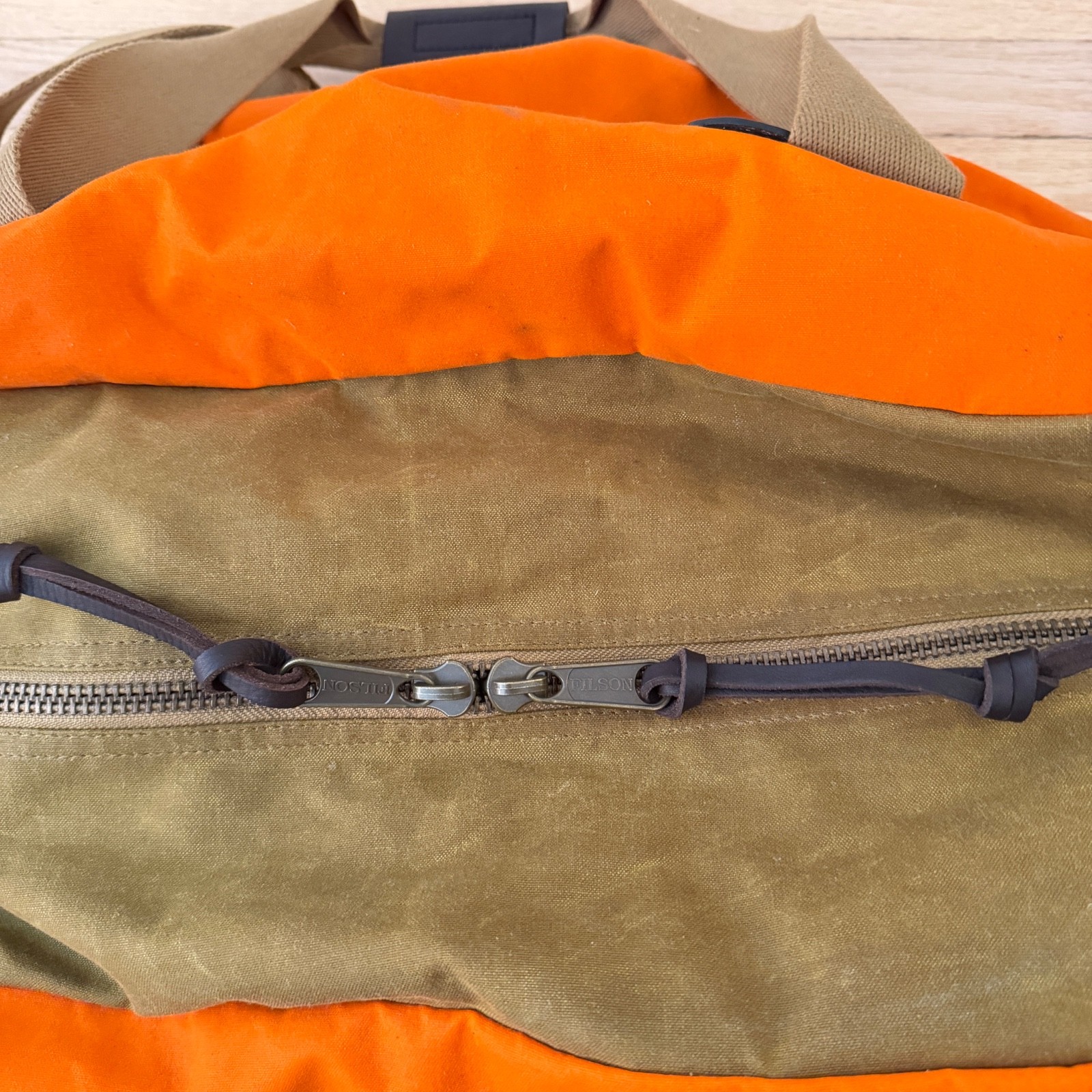 FILSON MEDIUM CANVAS DUFFLE BAG 20263595 Orange/Tan