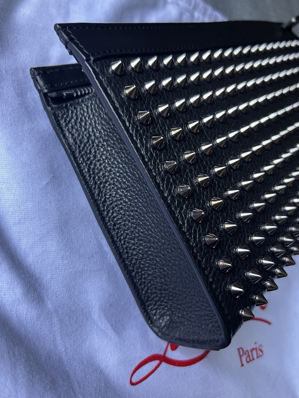 Christian Louboutin Funky Leather Empire Spikes Crossbody Bag