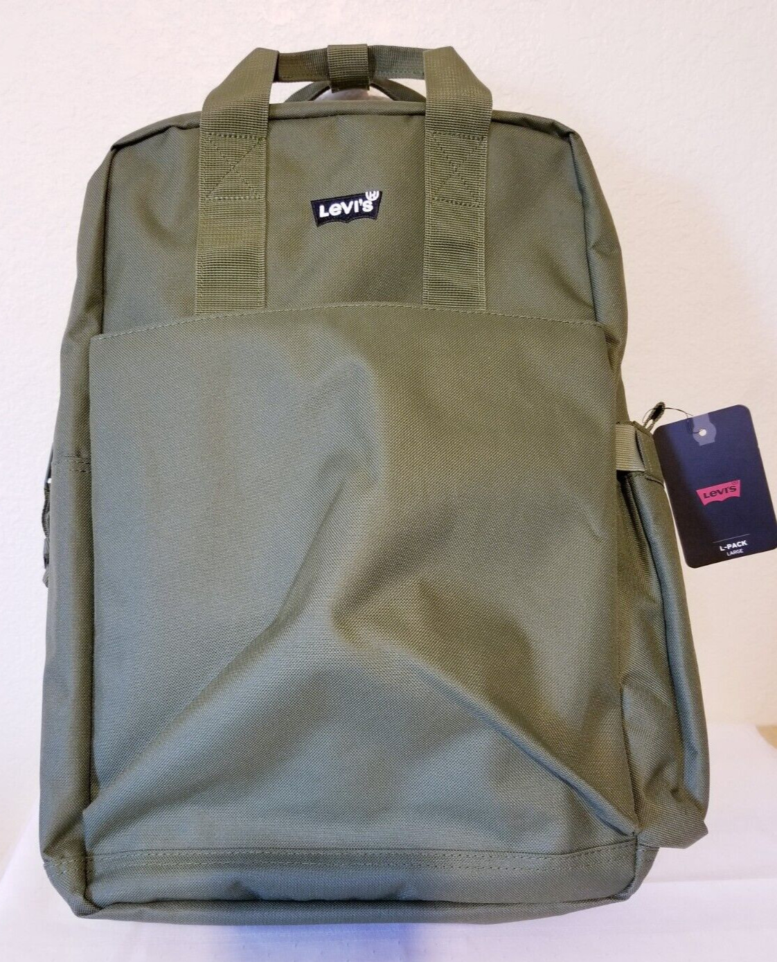 NWT LEVI’S Unisex BACKPACK L-PACK LARGE MILITARY GREEN POLYESTER 25 L Capacity