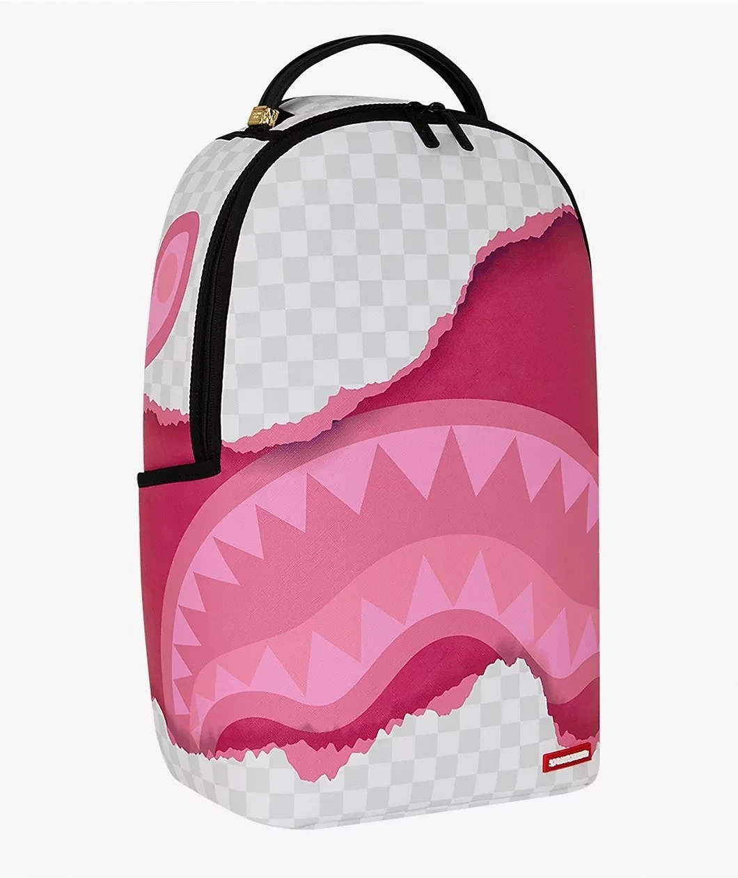 🔥🔥 Sprayground 3D Pink Tear BackpackNew Black Bookbag Large School Travel Bag