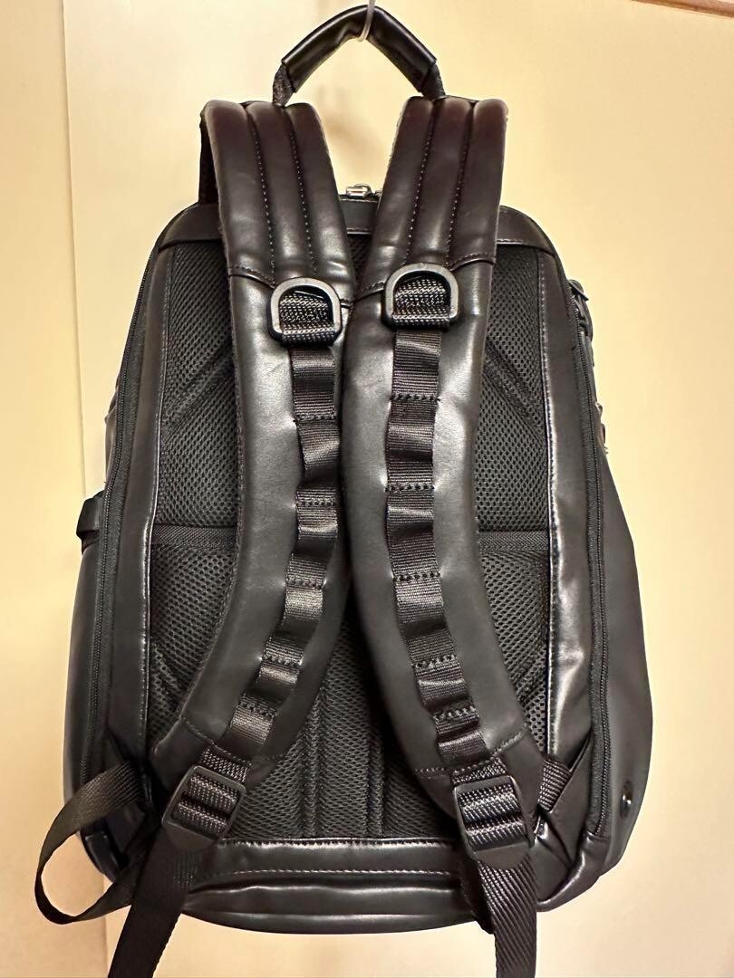TUMI Alpha Bravo Search Leather Backpack Business Bag Srorts Outlet Black