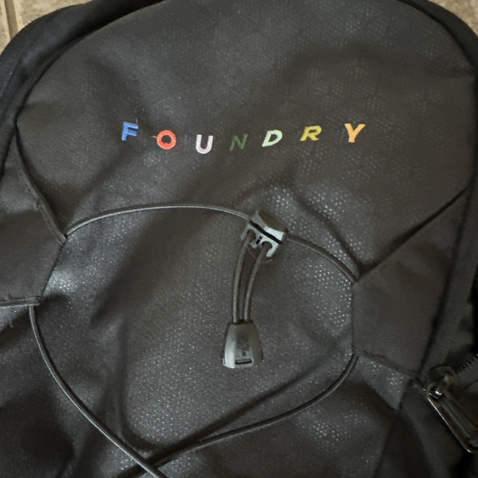 The North Face Groundwork Backpack FlexVent – FOUNDRY Logo – Black In Color
