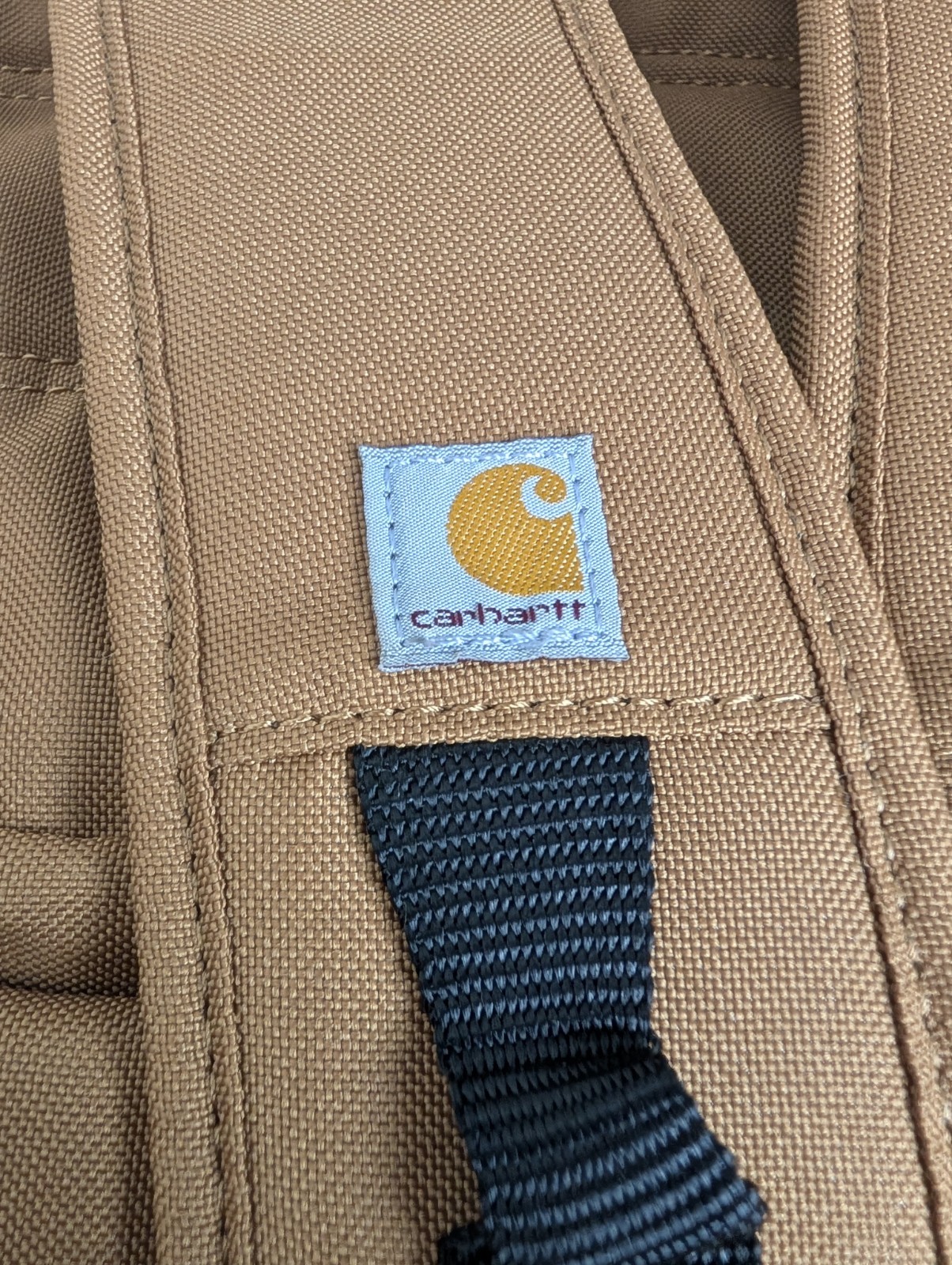 Carhartt Custom 2-in-1 Cooler Backpack – Brown Canvas with Military Patches