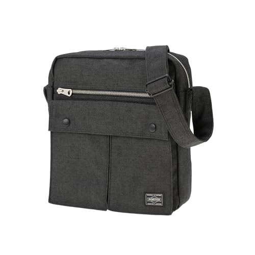 PORTER SMOKY Shoulder Bag 592-26368 Black CORDURA Duck Made in Japan New